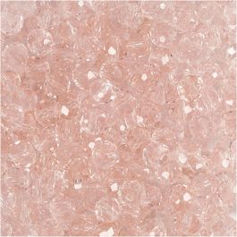 Facettpärlor, stl. 3x4 mm, Hålstl. 0,8 mm, rosa, 100 st./ 1 förp. [HOB-61666]