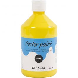 
Temperafärg Matt, primärgul, 500 ml/ 1 flaska [HOB-642015]