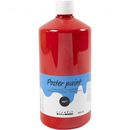 
Temperafärg Matt, röd, 1000 ml/ 1 flaska [HOB-642134]