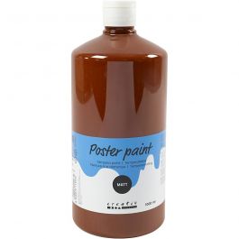 
Temperafärg Matt, brun, 1000 ml/ 1 flaska [HOB-642174]