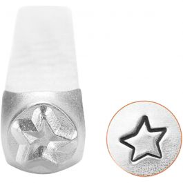 Prägelstämpel, stjärna, L: 65 mm, stl. 3 mm, 1 st. [HOB-67566]