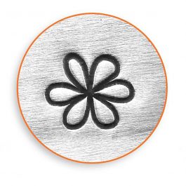 Prägelstämpel, Blomma, L: 65 mm, stl. 6 mm, 1 st. [HOB-67570]