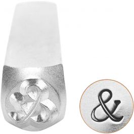 Prägelstämpel, &, L: 65 mm, stl. 6 mm, 1 st. [HOB-67575]