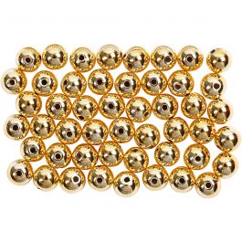 Vaxpärlor, Dia. 5 mm, Hålstl. 0,7 mm, guld, 100 st./ 1 förp. [HOB-698121]