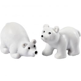 Minifigurer, H: 30 mm, L: 45 mm, vit, 2 st./ 1 förp. [HOB-69837]