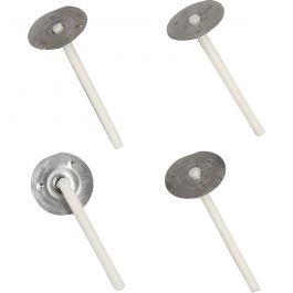 Vekar för ljus i behållare, Lämplig för behållare med en diameter på 20–65 mm, L: 3,5 cm, tjocklek 2 mm, 100 st./ 1 förp. [HOB-73314]