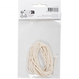 Veke, Lämplig för ljus stöpta i dopp (dia. 15–22 mm) och ljus stöpta i form (40–60 mm), 100 g, 3 m/ 1 förp. [HOB-733181]