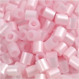 Rörpärlor, stl. 5x5 mm, Hålstl. 2,5 mm, medium, rosa pärlemor (32259), 6000 st./ 1 förp. [HOB-751261]