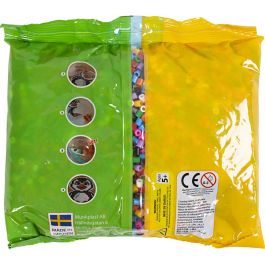Rörpärlor, stl. 5x5 mm, Hålstl. 2,5 mm, medium, standardfärger, 6000 mix./ 1 förp. [HOB-752221]