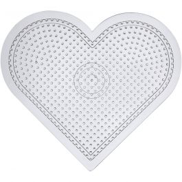 Pärlplattor, stl. 15 cm, medium, klar, 10 st./ 1 förp. [HOB-753031]