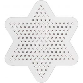 Pärlplattor, små stjärnor, Dia. 10 cm, medium, 10 st./ 1 förp. [HOB-753061]