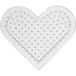 Pärlplattor, små hjärtan, stl. 7 cm, medium, 10 st./ 1 förp. [HOB-753081]
