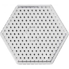 Pärlplattor, hexagon, stl. 17,5x17,5 cm, JUMBO, klar, 1 st. [HOB-753260]