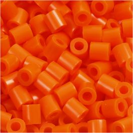 Photo Pearls, stl. 5x5 mm, Hålstl. 2,5 mm, medium, orange klar (13), 6000 st./ 1 förp. [HOB-75513]