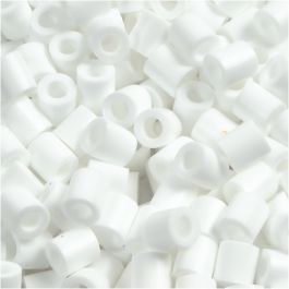 Photo Pearls, stl. 5x5 mm, Hålstl. 2,5 mm, medium, vit (15), 1100 st./ 1 förp. [HOB-755150]