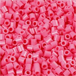 Photo Pearls, stl. 5x5 mm, Hålstl. 2,5 mm, medium, gml. rosa (25), 6000 st./ 1 förp. [HOB-75525]
