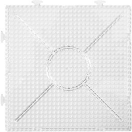 Photo Pearls Pärlplattor, stor ihopsättningsbar kvadrat, stl. 15x15 cm, medium, klar, 2 st./ 1 förp. [HOB-75532]