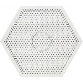 Pärlplattor, stor sexkantig, stl. 15x15 cm, medium, 10 st./ 1 förp. [HOB-75590]