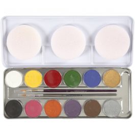 Eulenspiegel Ansiktsfärg, mixade färger, 12 färg/ 1 set [HOB-76136]