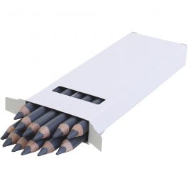 edu Kraftiga Färgblyertspennor, tjocklek 10 mm, kärna 6,25 mm, grå, 12 st./ 1 förp. [HOB-408082]