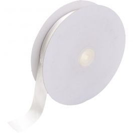 Satinband, B: 25 mm, vit, 50 m/ 1 rl. [HOB-778901]