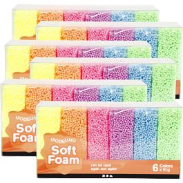 Soft Foam, mixade färger, 6 förp./ 1 förp. [HOB-78059]