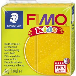 FIMO® Kids Clay, glitter, guld, 42 g/ 1 förp. [HOB-78535]