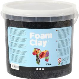 Foam Clay® , svart, 560 g/ 1 hink [HOB-78820]
