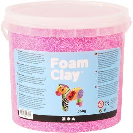Foam Clay® , neonrosa, 560 g/ 1 hink [HOB-78826]