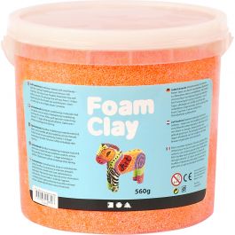 Foam Clay® , neonorange, 560 g/ 1 hink [HOB-78828]