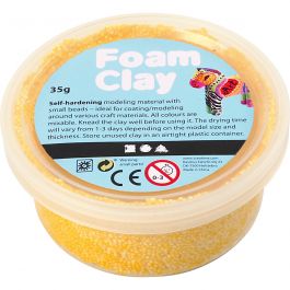 Foam Clay® , gul, 35 g/ 1 burk [HOB-78924]