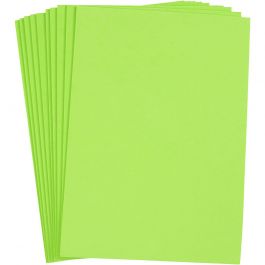 Dekorgummi, A4, ark 210x297 mm, tjocklek 2 mm, ljusgrön, 10 ark/ 1 förp. [HOB-79037]
