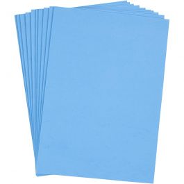 Dekorgummi, A4, ark 210x297 mm, tjocklek 2 mm, ljusblå, 10 ark/ 1 förp. [HOB-79039]