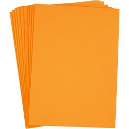 Dekorgummi, A4, 210x297 mm, tjocklek 2 mm, orange, 10ark/ 1 förp. [HOB-79045]