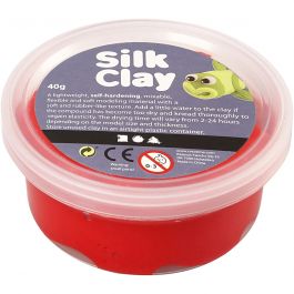 Silk Clay®, röd, 40 g/ 1 burk [HOB-79104]