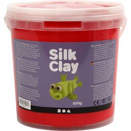 Silk Clay®, röd, 650 g/ 1 hink [HOB-79127]