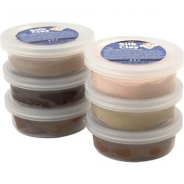 Silk Clay®, hudfärger, 6x14 g/ 1 förp. [HOB-79142]
