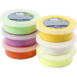 Silk Clay®, vårfärger, 6x14 g/ 1 förp. [HOB-79151]