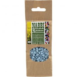 NABBI BioBeads, stl. 5x5 mm, Hålstl. 2,5 mm, medium, pastellgrön, 1000 st./ 1 förp. [HOB-9067650]