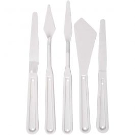 Spatlar, L: 17-20 cm, B: 13-33 mm, vit, 5 st./ 1 förp. [HOB-95222]