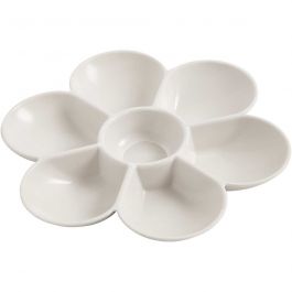 Palett, Dia. 17,5 cm, vit, 1 st. [HOB-95226]
