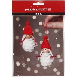 Mini DIY Kit, tomtenissor, H: 8 cm, 1 förp. [HOB-977404]