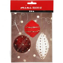 Mini DIY Kit, filtornament, H: 9,5+10+15 cm, 1 set [HOB-977405]