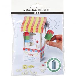 Mini DIY Kit, Mjölkkartong glasskiosk, 1 förp. [HOB-977430]