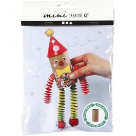 Mini DIY Kit, Toalettrulle clown, 1 förp. [HOB-977432]
