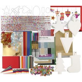 Julklippförpackning, mixade färger, 1 set [HOB-97780]