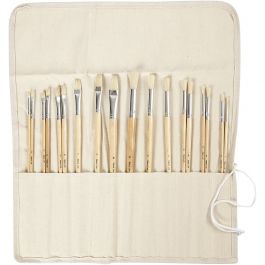  Nature Line Brushes, 1-10, W: 5-10 mm, long handles, 18 pc [HOB-99823]