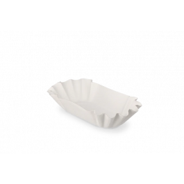 Skulpterad kartongbricka 10x3x17 cm Vit (2.000 st) [TK-9987272]