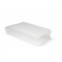 Snack väskor perforerat papper (1 damm) 14x8x32 cm Vit 45gr (1.300 st) [TK-9987487]