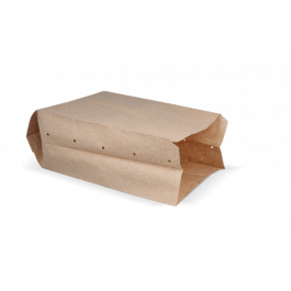Snack väskor perforerat papper (2 damm) 16x10x31 cm kraft 50gr (1.000 st) [TK-9987488]